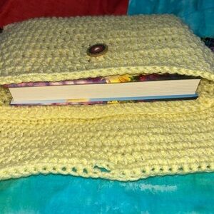 Handcrafted Yellow Crochet book cover